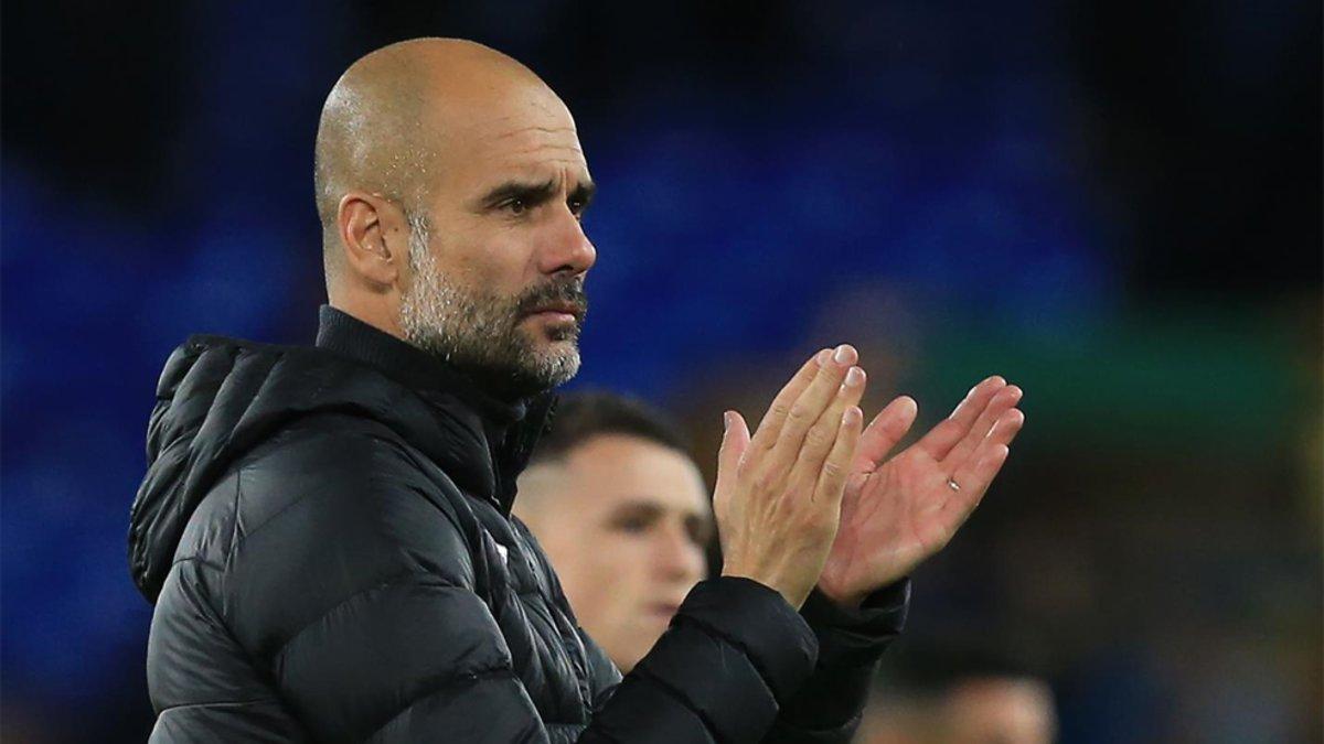 Guardiola, durante el partido