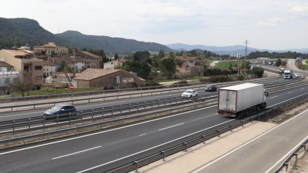 Tram de l’autovia A-2 al seu pas per Castellolí | AJUNTAMENT DE CASTELLOLÍ