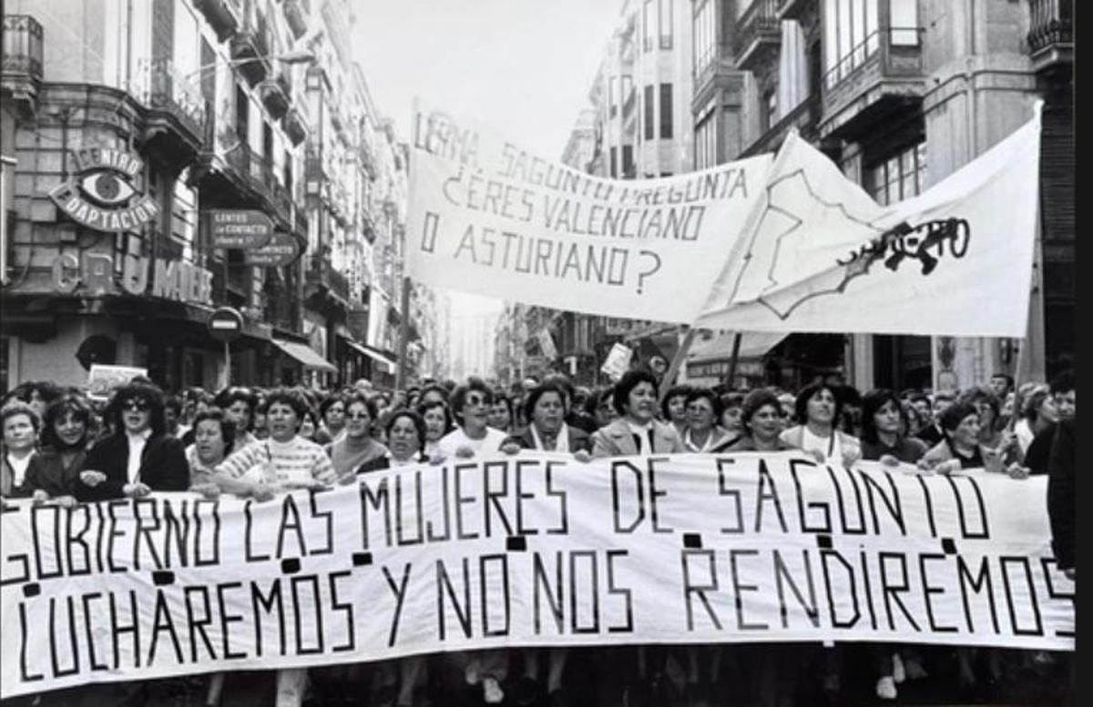Manifestación en València.