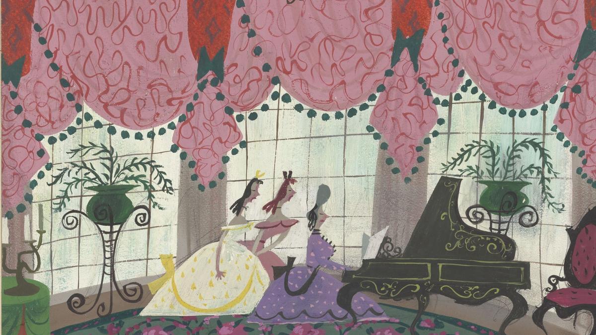 Ilustración de Mary Blair para 'La Cenicienta'.