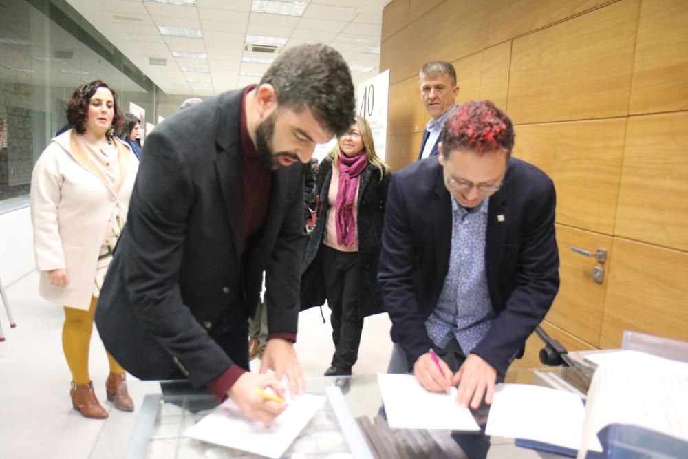 Inauguración del aula universitaria de la UA en Ti