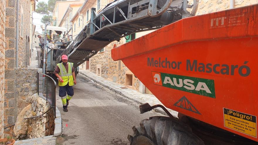 Arrancan los trabajos para pavimentar 18 calles de Sóller