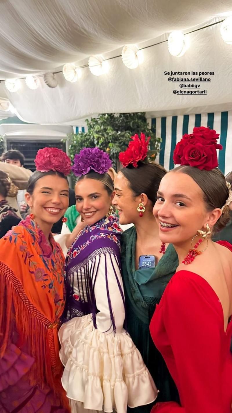 elena gortari, fabiana sevillano, alba garcía y paula sevillano