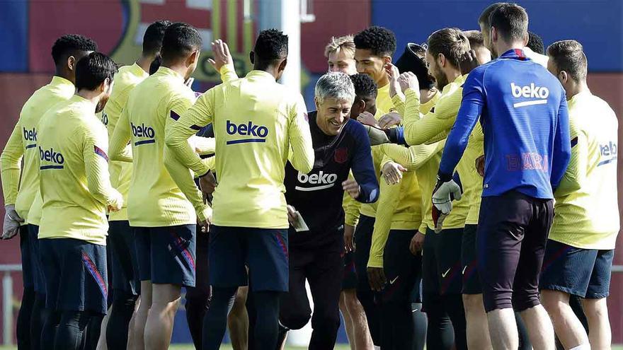 Setién: "No soy de los peores en los rondos del Barça"