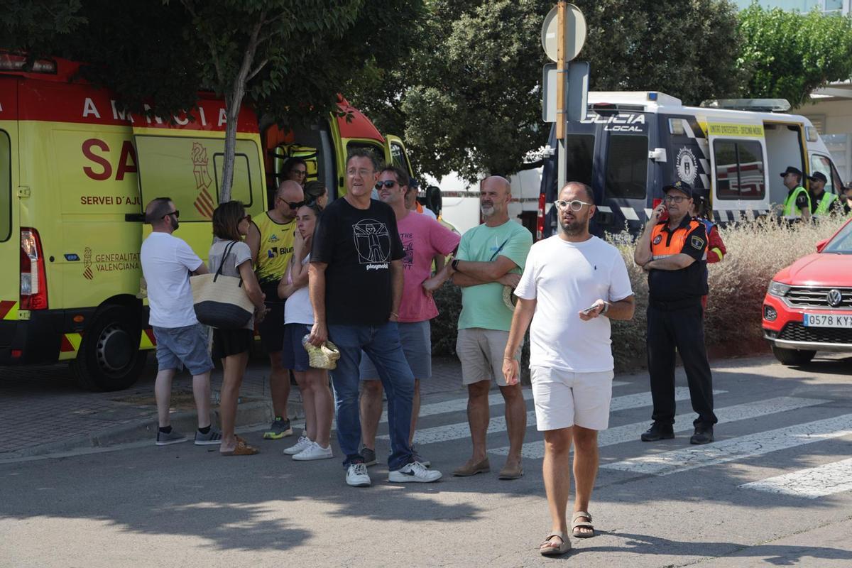 Puesto de mando avanzado en el incendio de la Vall d'Uixó.