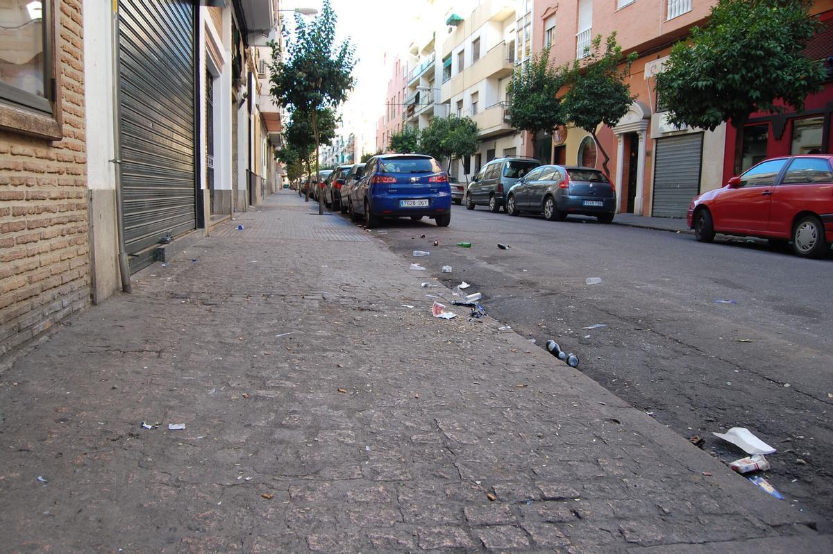 Calle de Los Alderetes, en Ciudad Jardín.