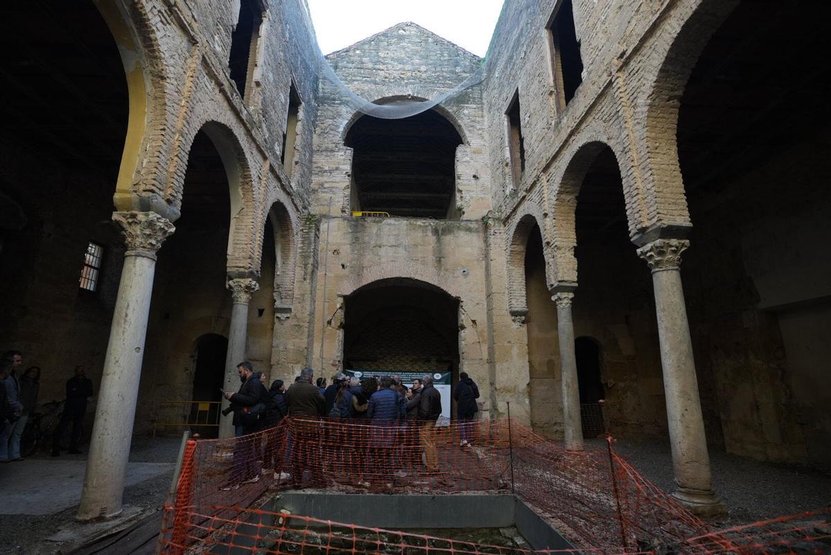 Interior del convento de Santa Clara en febrero del año pasado, cuando comenzaron las obras.