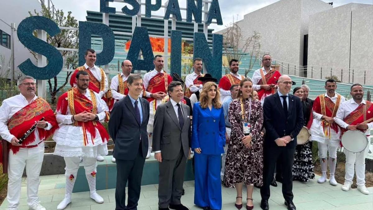 Los viceconsejeros de Acción Cultural, Mar Sancho, y de Economía y Competitividad, Carlos Martín Tobalina participan en las celebraciones del ‘Día de Honor de Castilla y León’ en la Exposición Universal de Osaka, Japón, dentro de las actividades de la ‘Semana de Castilla y León’ en el pabellón de España