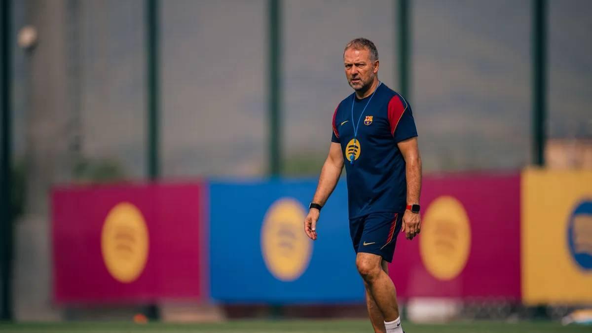 El Barça ya entrena en la segunda sesión del día