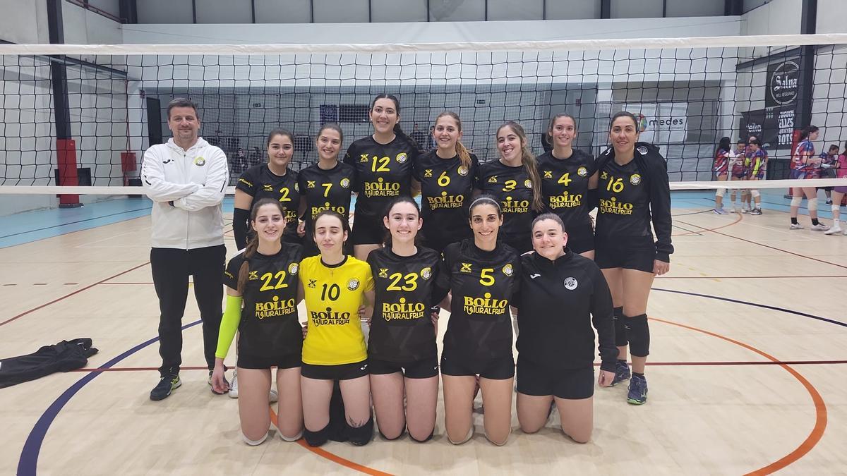 Las seniors del CV Real de Gandia que entrena el técnico Fred
