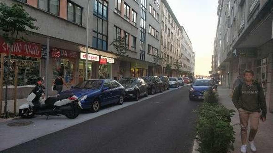 Una de las calles que se verá afectada por la zona azul. // FdV