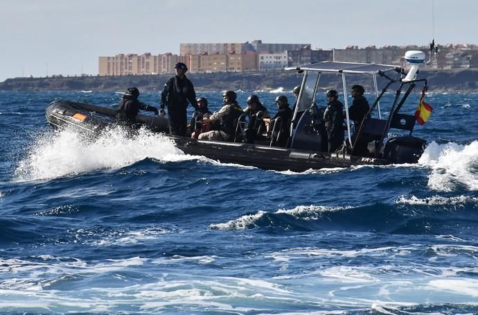 08/05/2019 TALIARTE. TELDE. Simulacro del ejército de operación contra el tráfico de drogas . Fotógrafa: YAIZA SOCORRO.  | 08/05/2019 | Fotógrafo: Yaiza Socorro