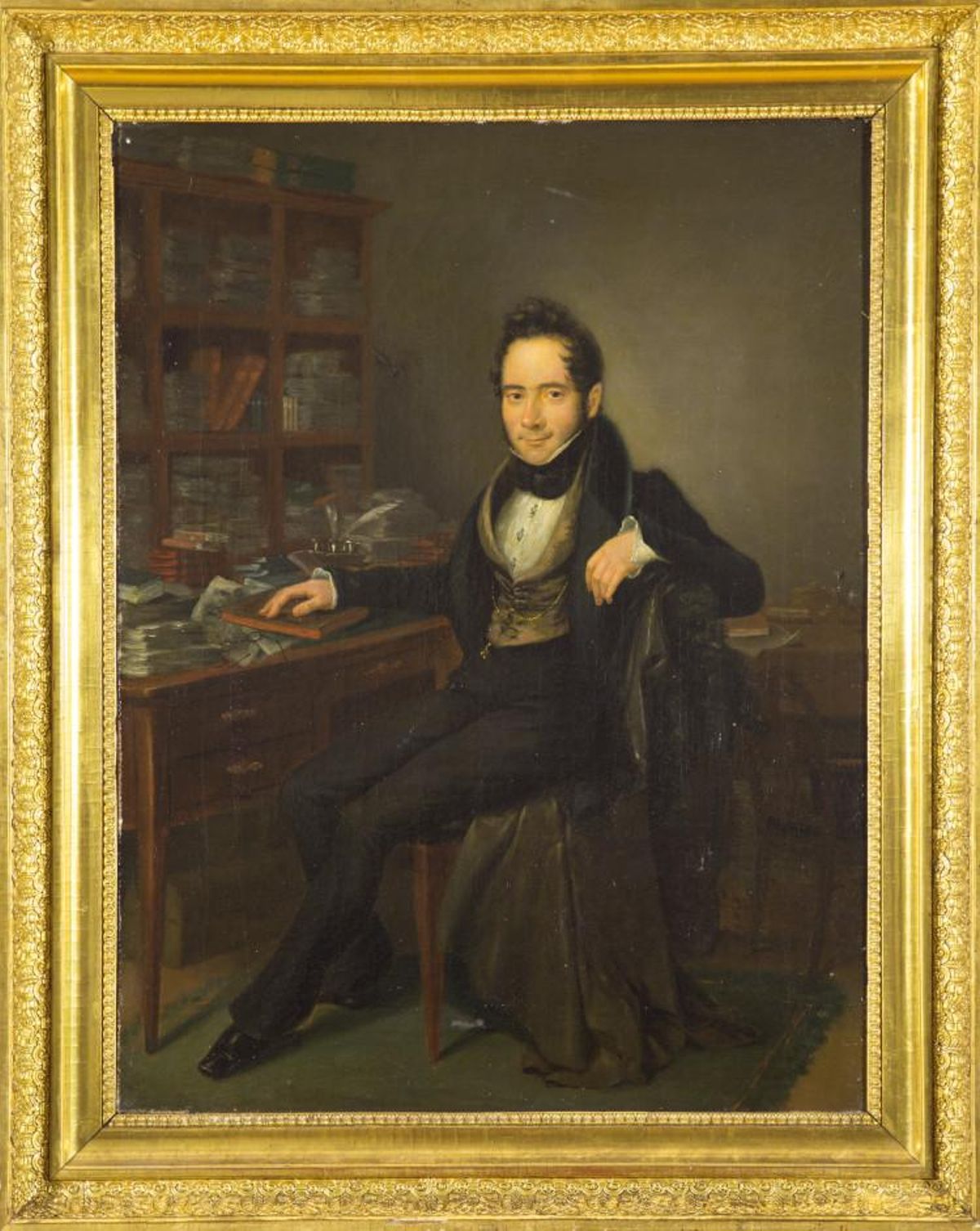 Retratro de Ramón de Mesonero Romanos pintado por José Revilla.