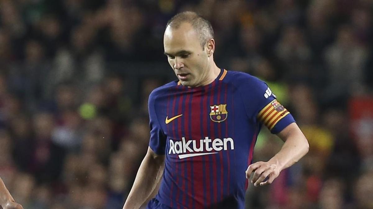 Andrés Iniesta durante El Clásico