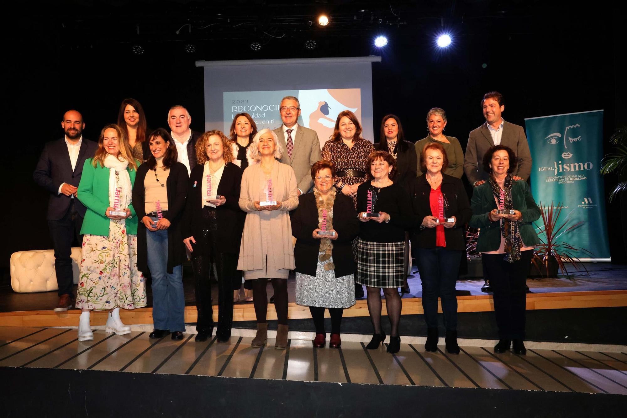 La Diputación de Málaga premia en su gala Reconocidas a nueve mujeres