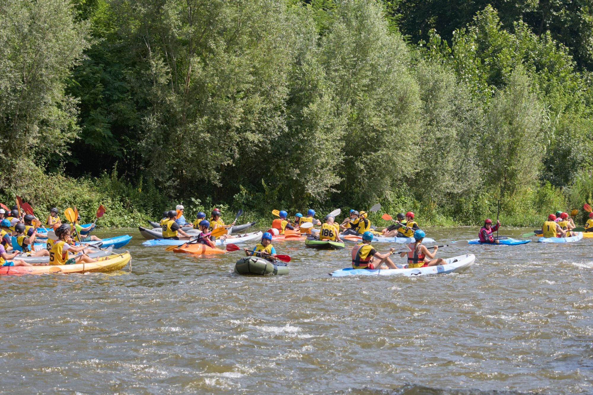 El descens en piragua al Ter, en imatges