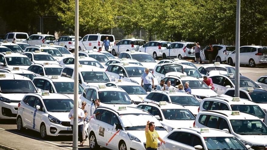 Los taxistas protagonizaron el pasado martes un paro contra la proliferación de VTC en España.