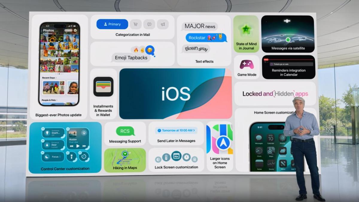 Presentación del nuevo iOS 18.