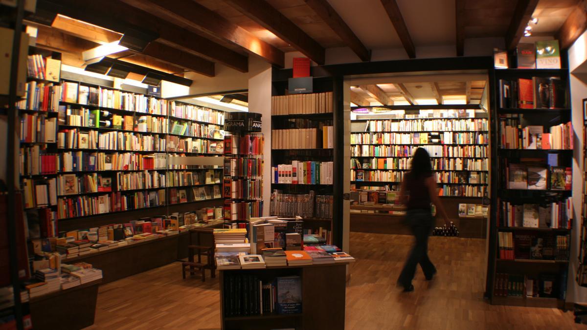 In der Buchhandlung Biblioteca de Babel in Palma de Mallorca.