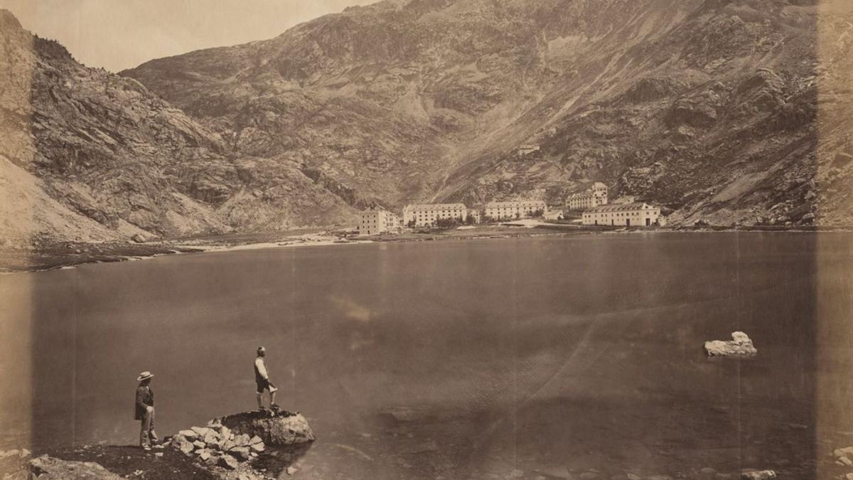 Una imagen del balneario de Panticosa en los primeros años de funcionamiento.  | DIPUTACIÓN DE HUESCA