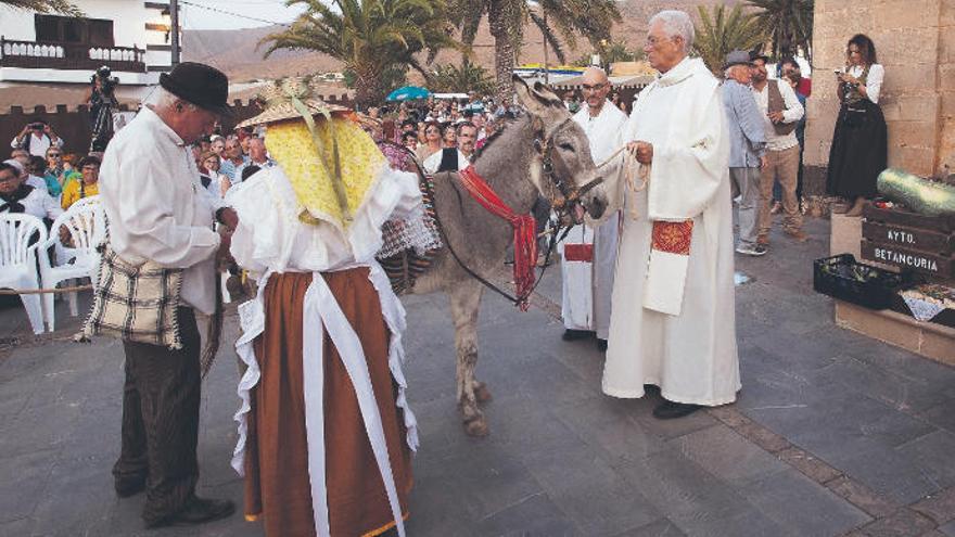 Imagen de la celebración de la festividad de la Virgen de la Peña de años anteriores