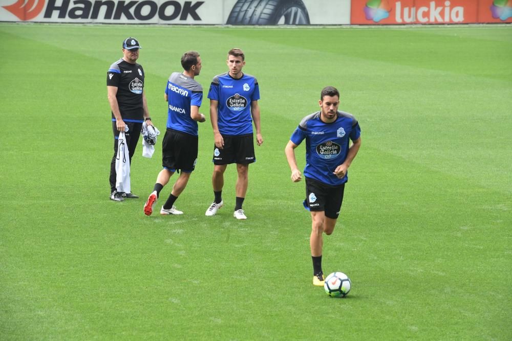 Último entrenamiento del Dépor antes del Madrid