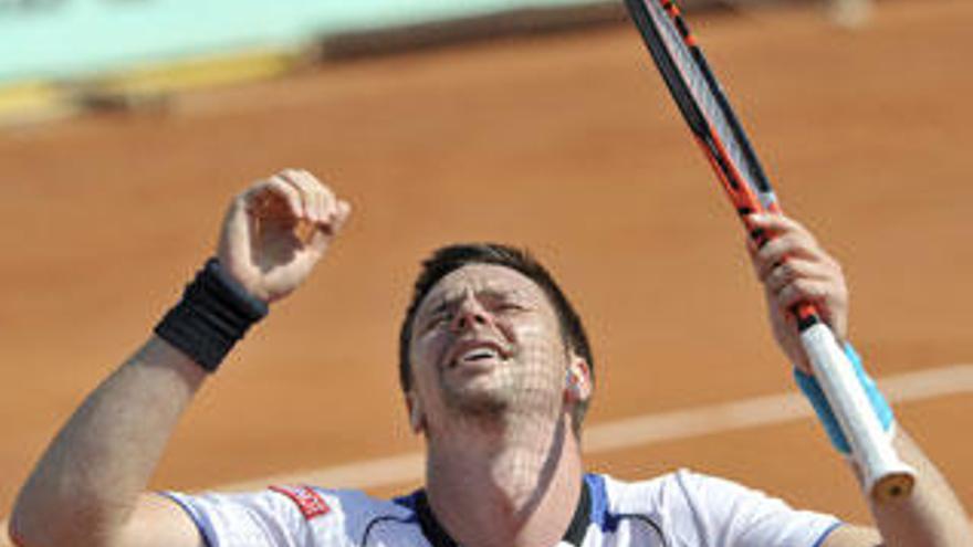 Soderling celebra el pase a su segunda final en París.