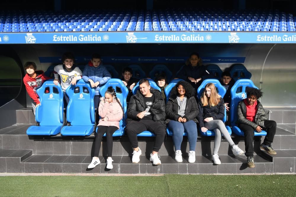 Los estudiantes tuvieron la oportunidad de charlar y formular preguntas a los jugadores del Fabril, Aarón Sánchez y Pedro Martelo.