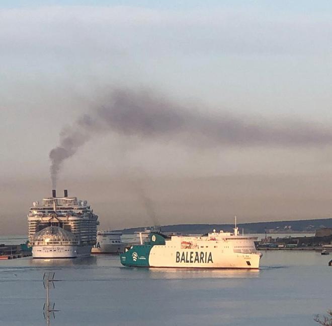 Protestas por la llegada a Mallorca del 'Wonder of the Seas', el crucero más grande del mundo