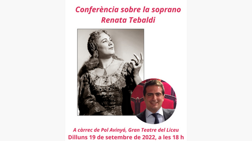 Club de lectura d&#039;òpera: Conferència sobre Renata Tebaldi a càrrec de Pol Avinyó
