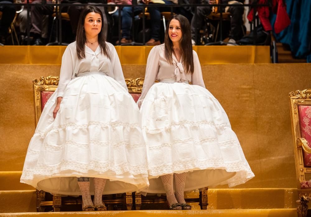 Ensayo de la exaltación de la falleras mayores de València 2019