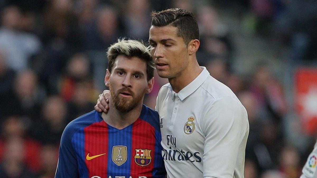 Leo Messi y Cristiano Ronaldo, durante la disputa de un Clásico