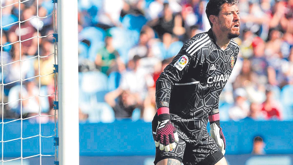 Cristian Álvarez, en el partido ante el Granada.