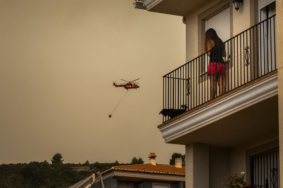 El incendio de Bejís, en imágenes