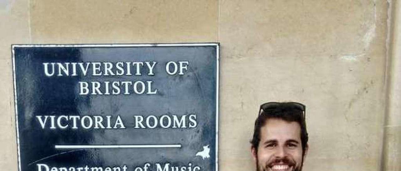 David Muñohierro, en la Universidad de Bristol.