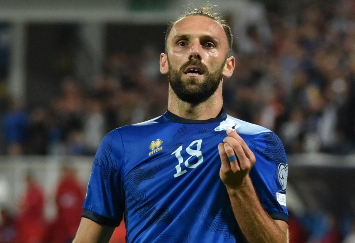 Vedat Muriqi hat sich beim Länderspiel verletzt.  | FOTO: LAURA HASANI