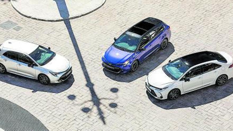 Les tres carrosseries del Corolla ja estan disponibles amb el nou motor. 