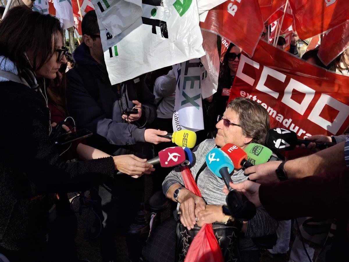 Concepción Díaz Pérez, una usuaria del centro.