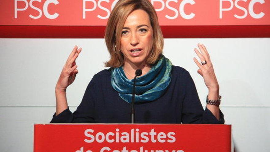 La candidata del PSC al 20-D, Carme Chacón