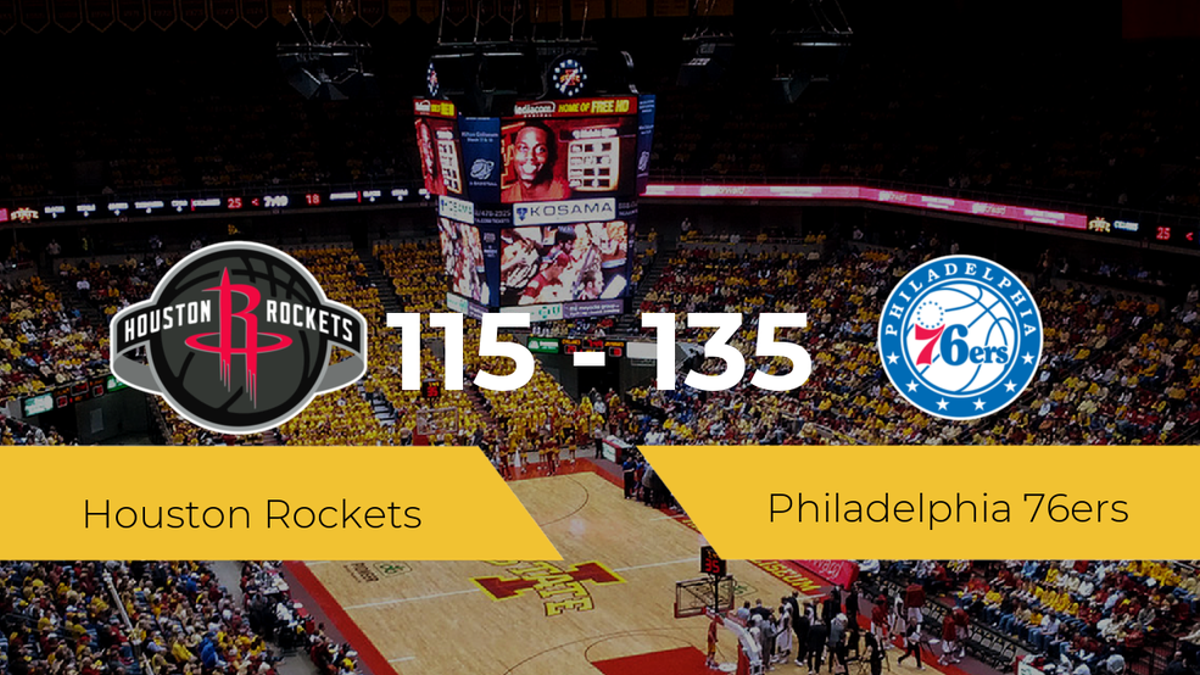 Philadelphia 76ers se hace con la victoria contra Houston Rockets por 115-135