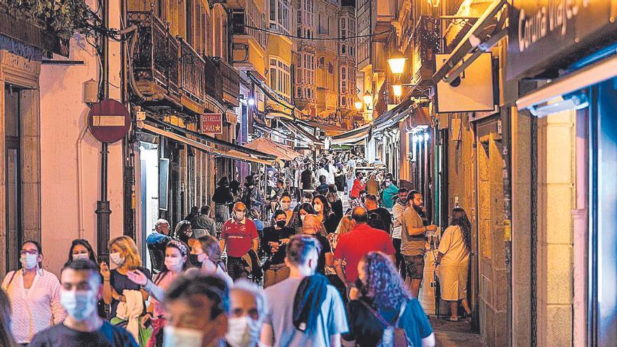 Zona de tapas en  A Coruña.