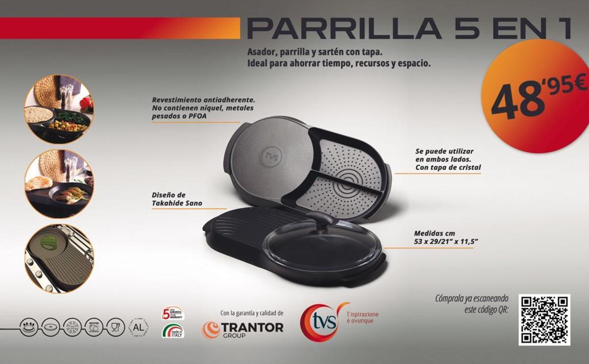 Parrilla 5 en 1 con precio