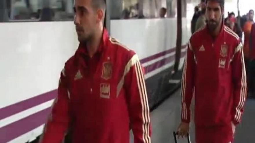 La selección española parte hacia Huelva