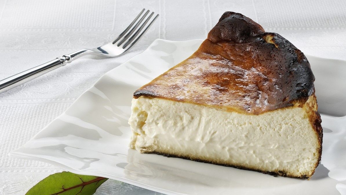 La célebre tarta de queso del restaurante La Viña (San Sebastián)