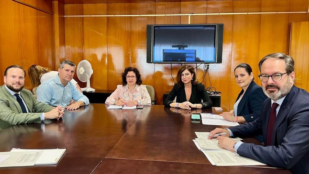 Reunión de la Comisión Provincial de Ordenación del Territorio, a la que asistió la alcaldesa de Palma del Río.