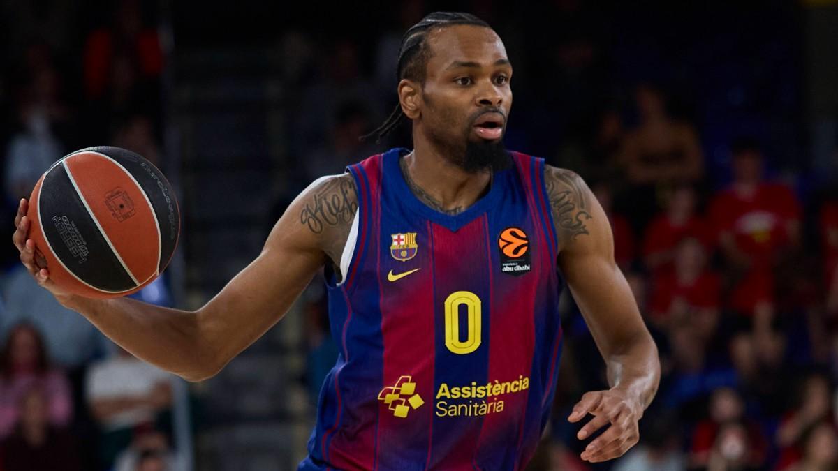 Kevin Punter, en un partido de Euroliga con el Barça