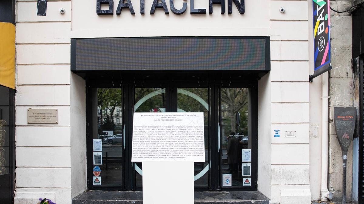 Sala Bataclan de París, en el quinto aniversario del atentado.