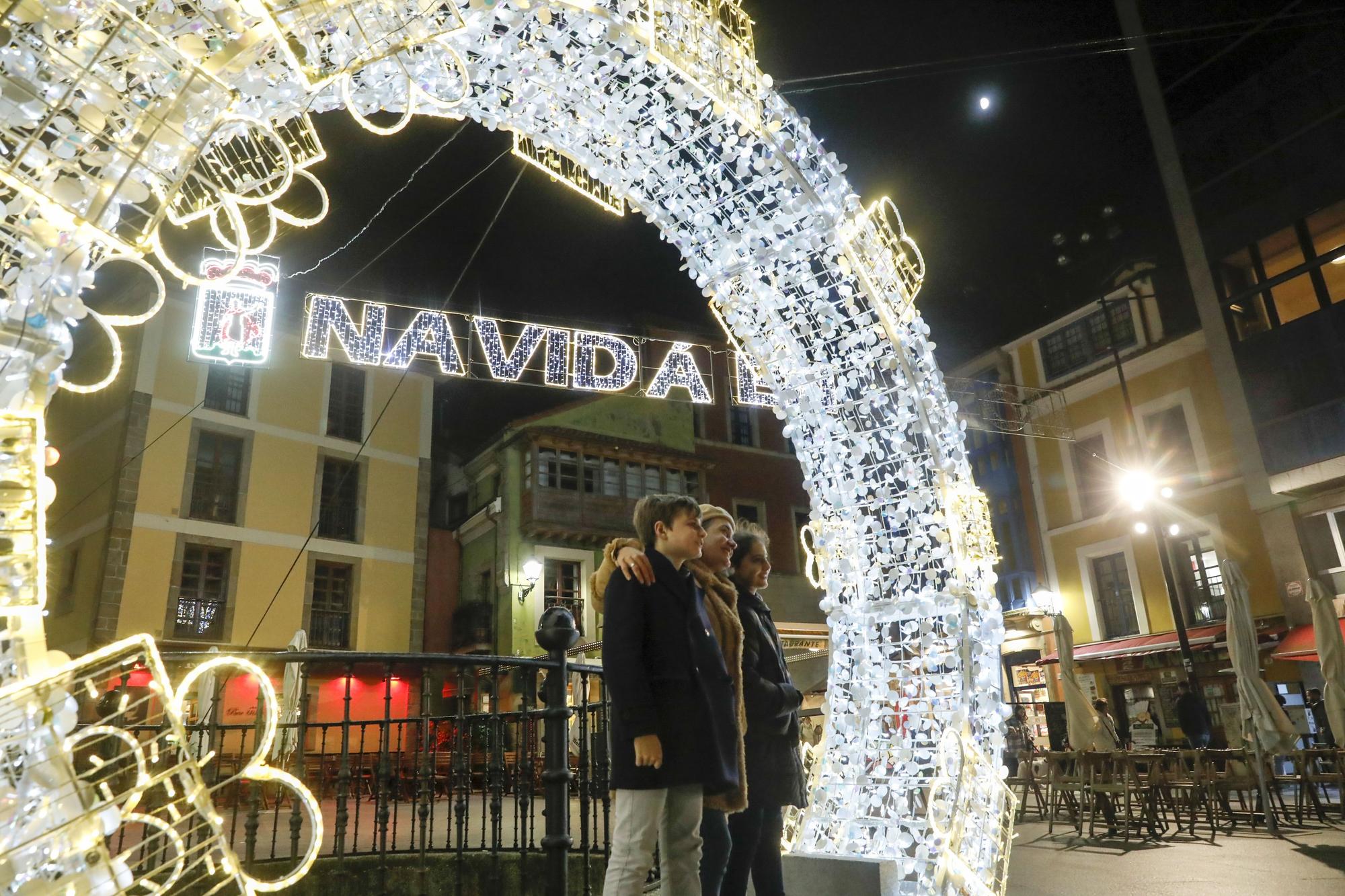 Luces de Navidad en Gijón