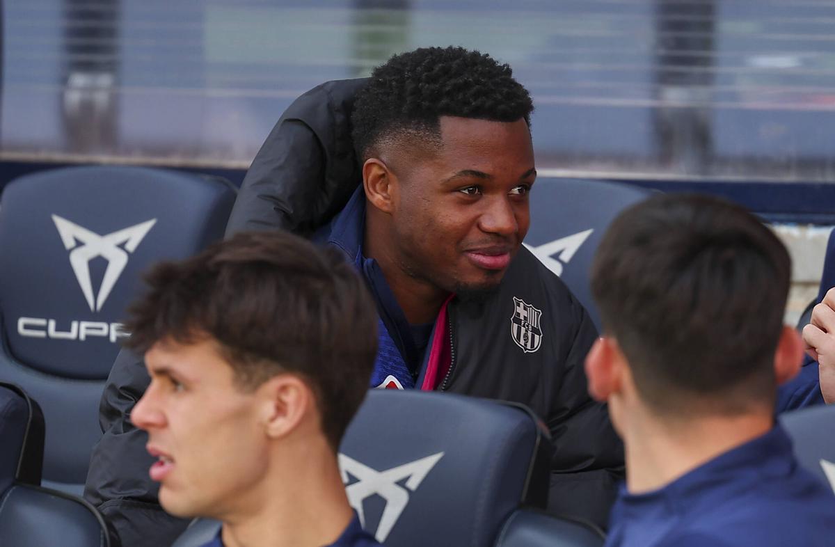 Ansu Fati ha sido un habitual en el banquillo del FC Barcelona