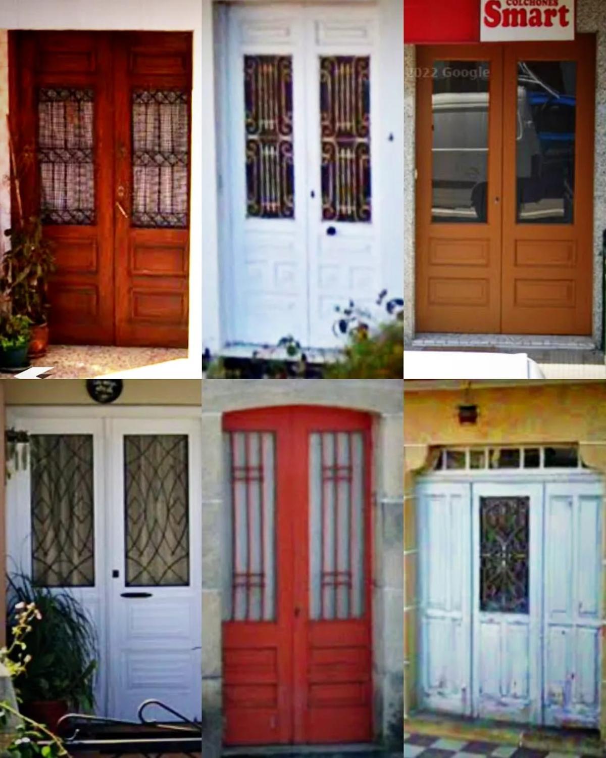 PUERTAS DEL CARPINTERO JOSÉ MÍGUEZ EN CESANTES Y REDONDELA